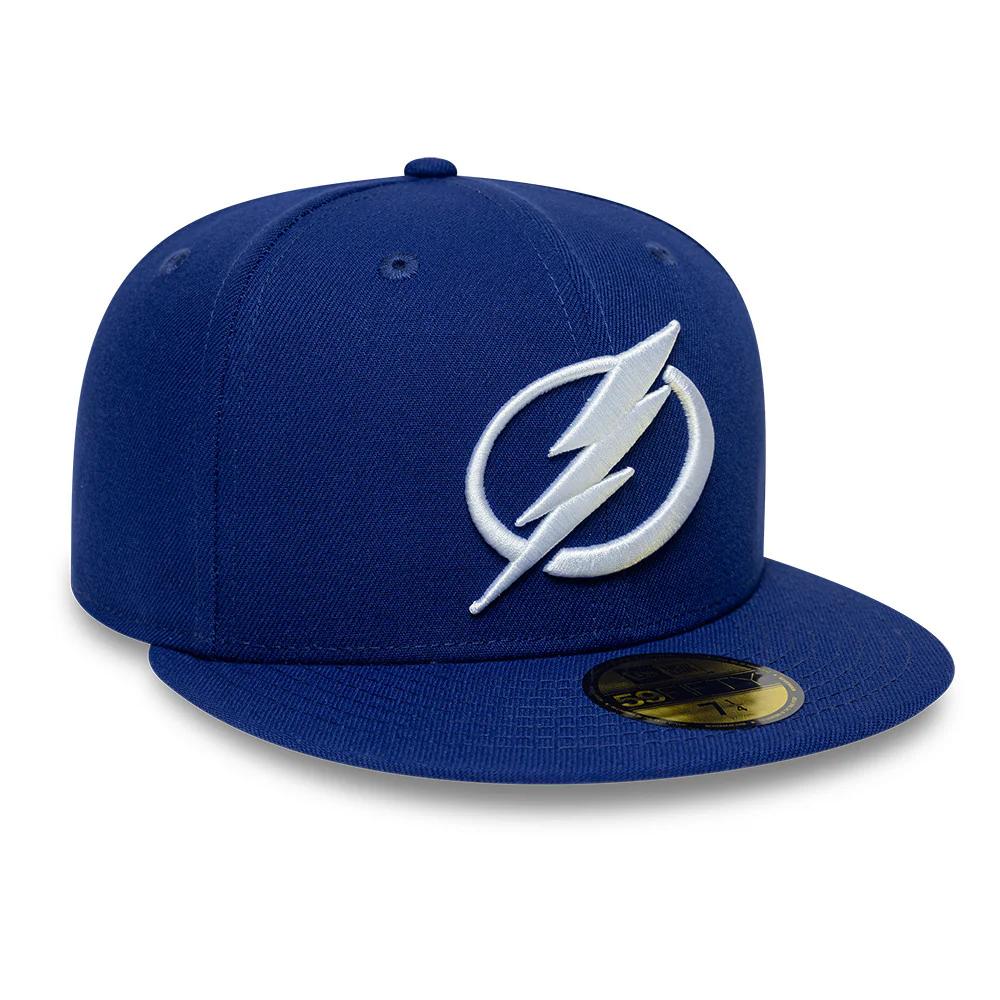 Бейсболка New Era 59FIFTY NHL TAMPA BAY LIGHTNING синяя, серый низ