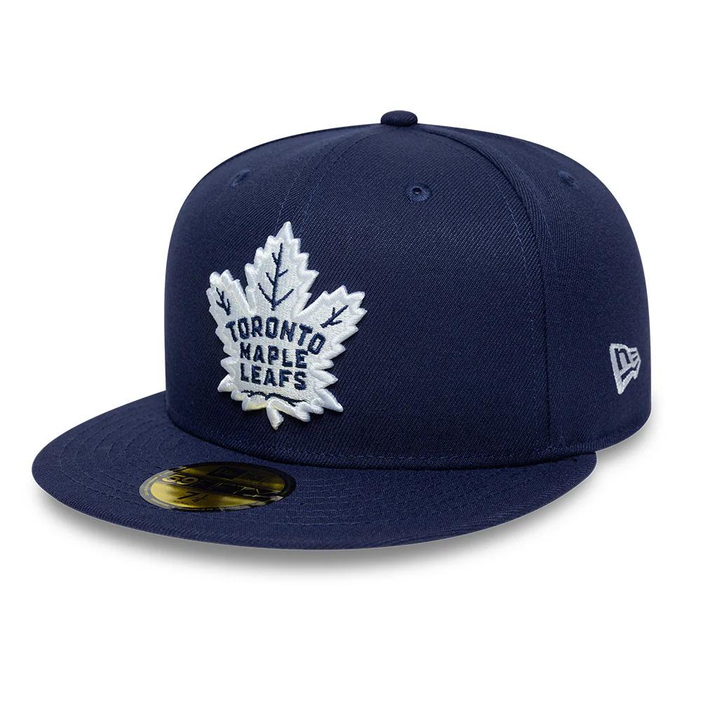 Бейсболка New Era 59FIFTY NHL TORONTO MAPLE LEAFS синяя, серый низ