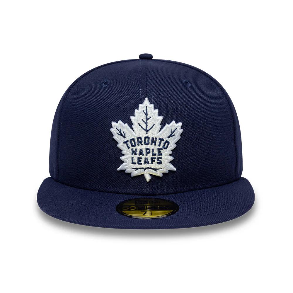 Бейсболка New Era 59FIFTY NHL TORONTO MAPLE LEAFS синяя, серый низ