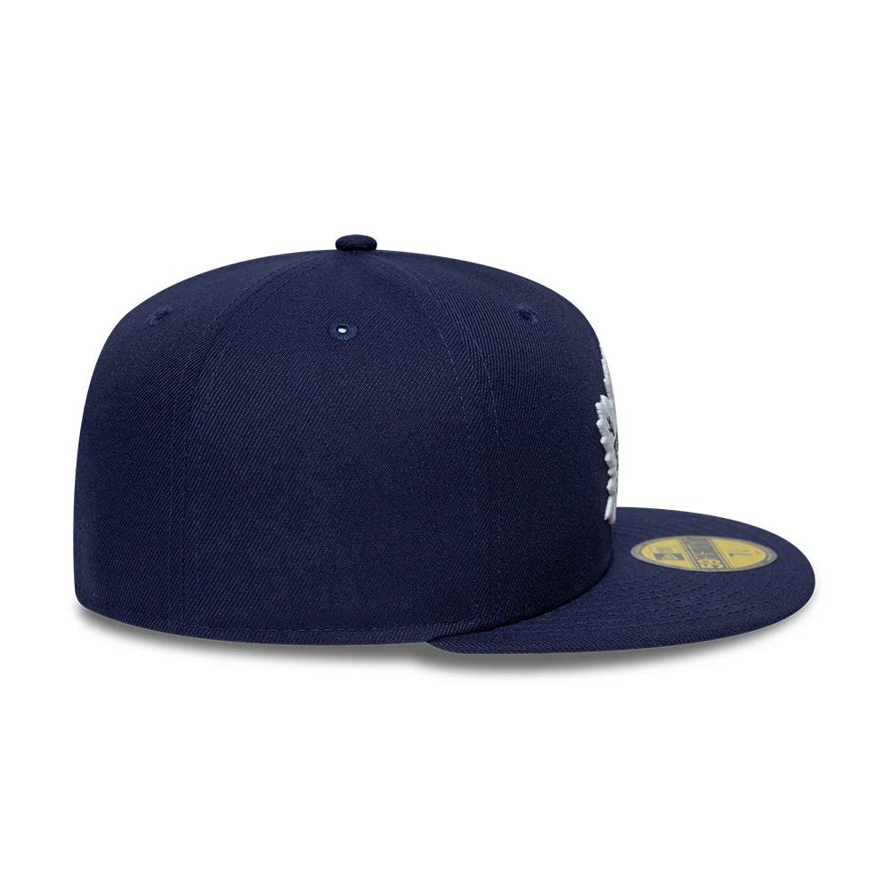 Бейсболка New Era 59FIFTY NHL TORONTO MAPLE LEAFS синяя, серый низ