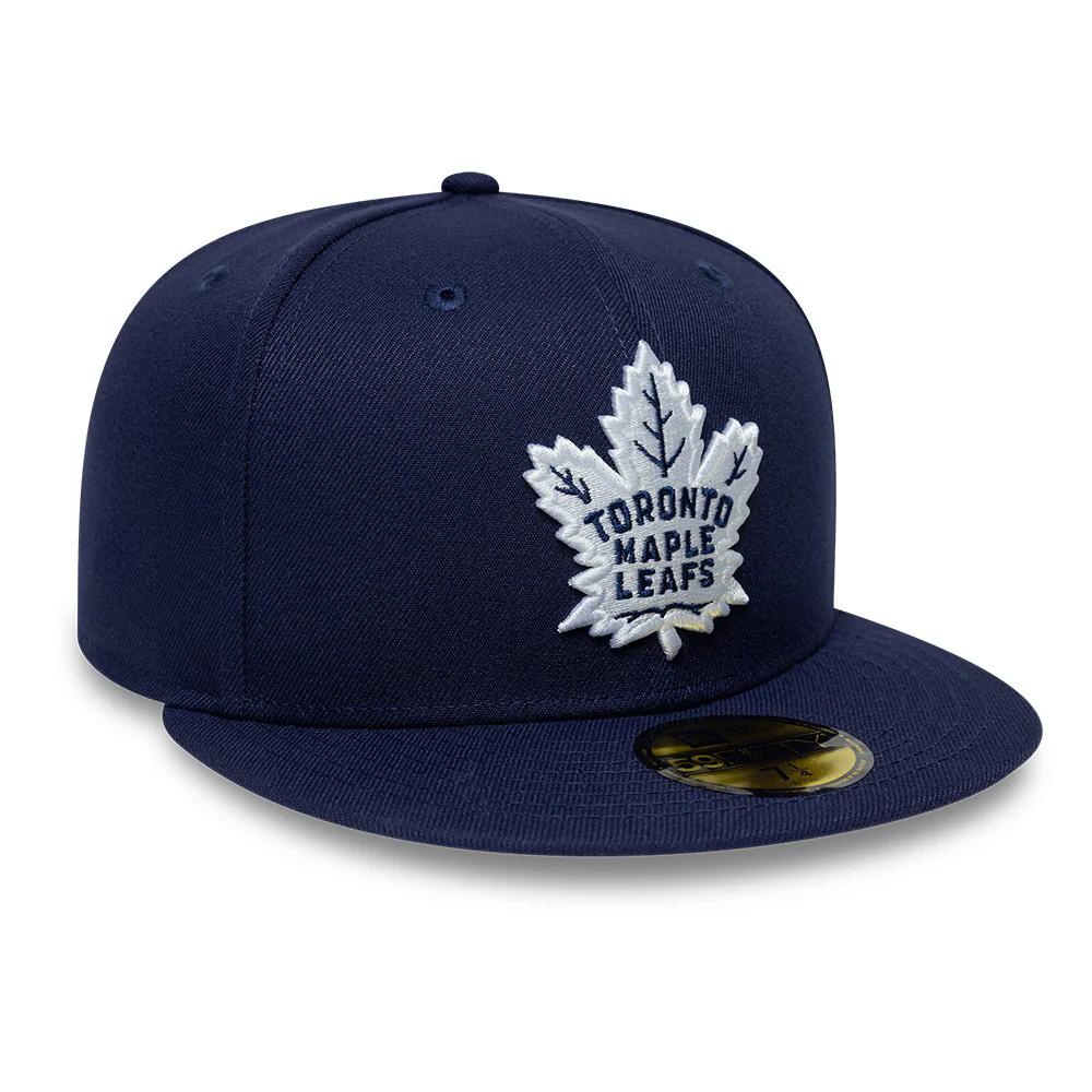 Бейсболка New Era 59FIFTY NHL TORONTO MAPLE LEAFS синяя, серый низ