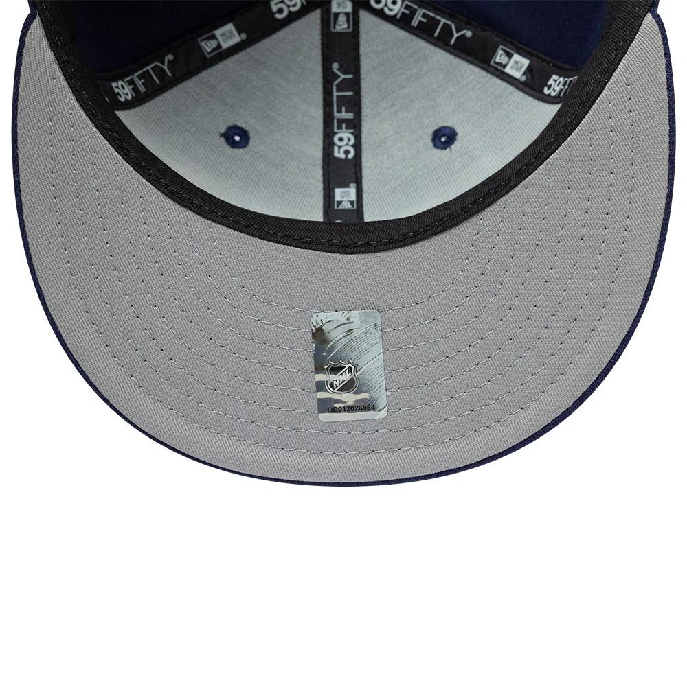 Бейсболка New Era 59FIFTY NHL TORONTO MAPLE LEAFS синяя, серый низ