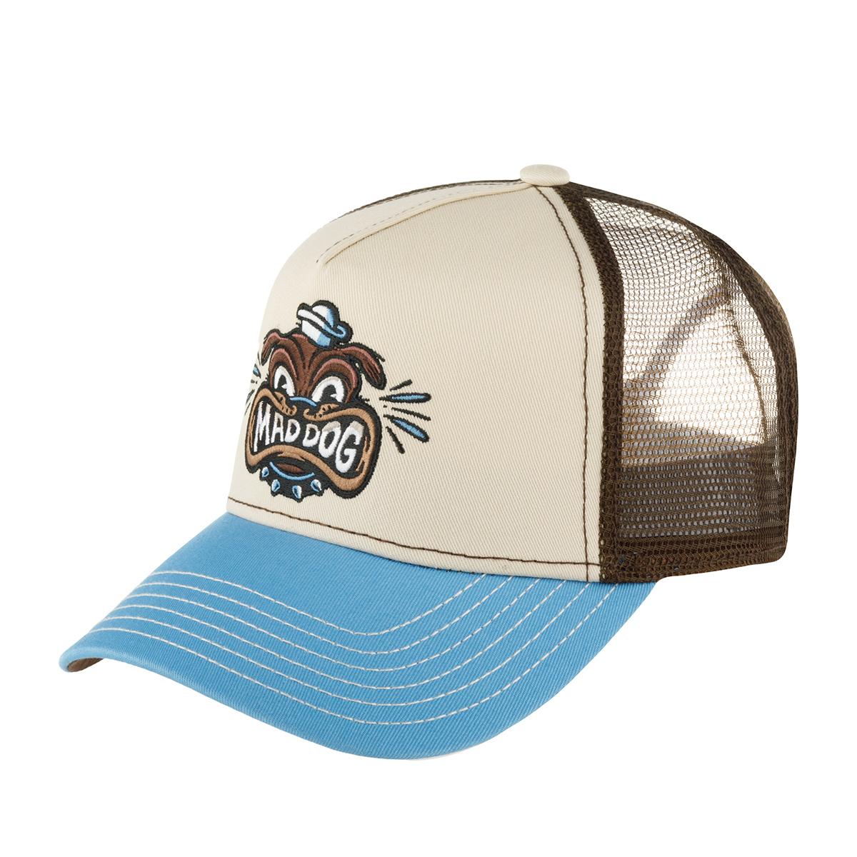 Бейсболка FWS TRUCKER MAD DOG ГОЛУБОЙ / БЕЛЫЙ