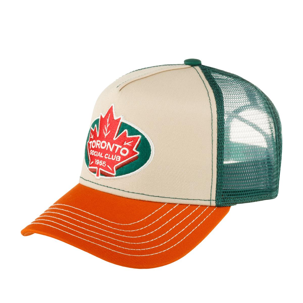 Бейсболка FWS TRUCKER TORONTO SOCIAL CLUB ОРАНЖЕВЫЙ / ЗЕЛЕНЫЙ
