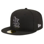 Бейсболка New Era 59FIFTY MLB SAINT LOUIS CARDINALS черная, серый низ