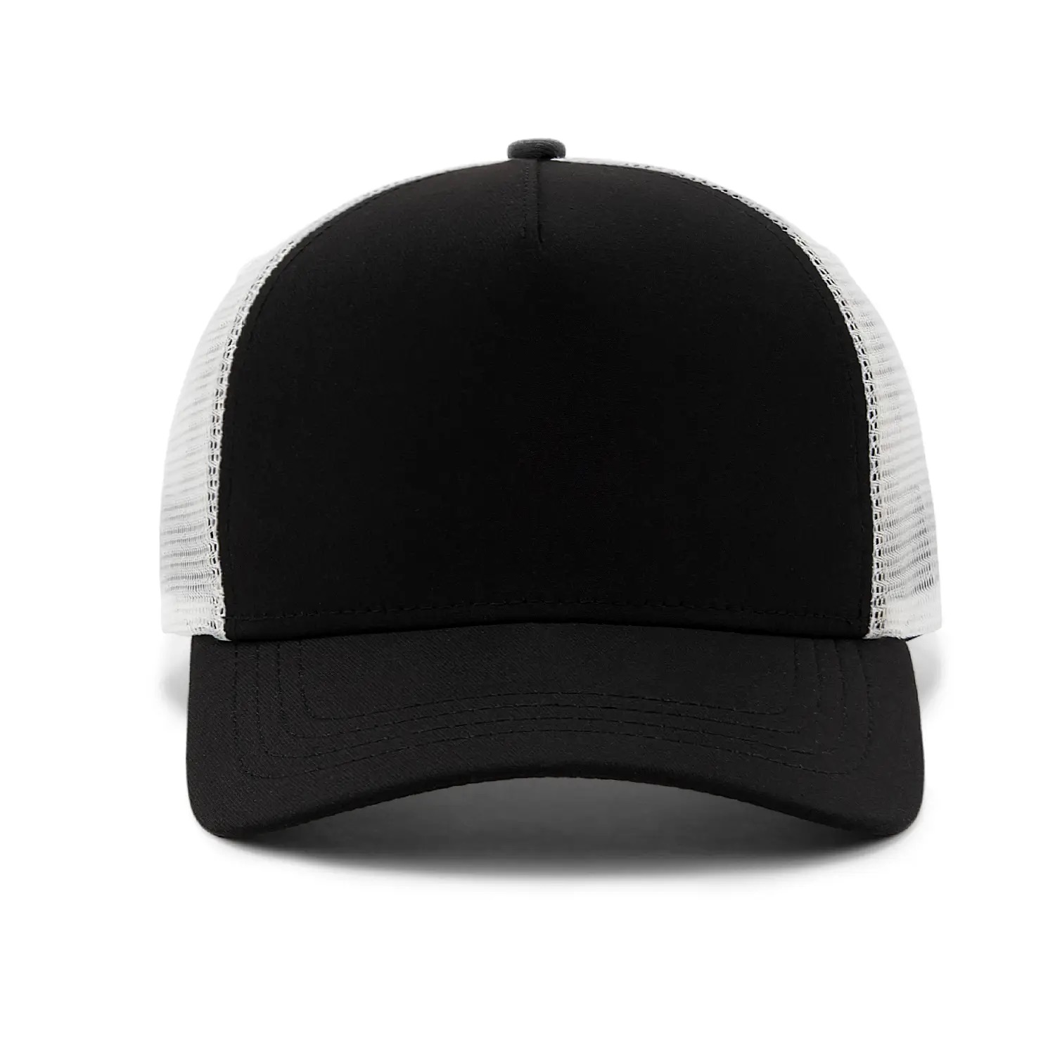 Бейсболка FAM.CAP 5 PANEL TRUCKER BLANK ЧЕРНАЯ / БЕЛАЯ