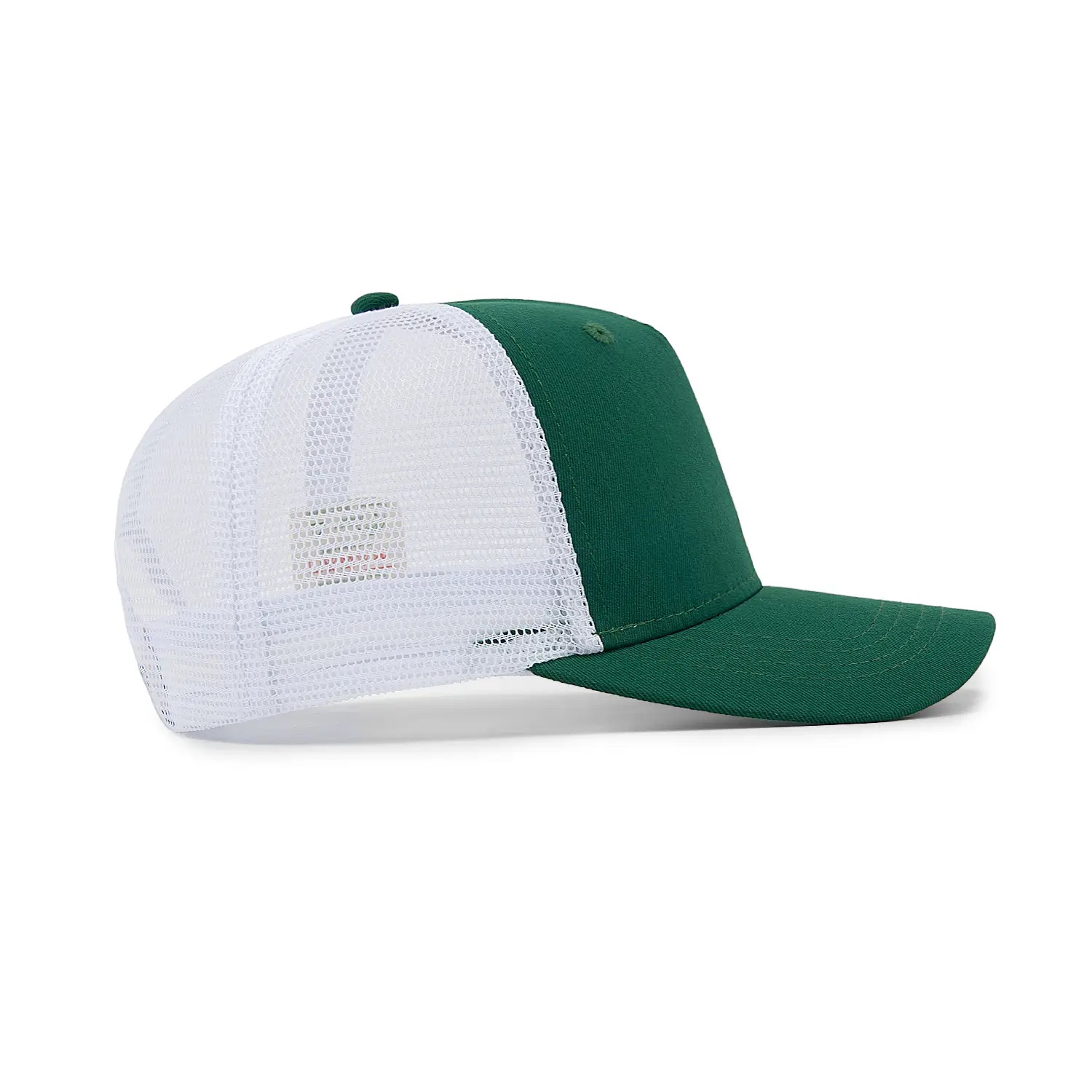 Бейсболка FAM.CAP 5 PANEL TRUCKER BLANK ЗЕЛЕНАЯ / БЕЛАЯ