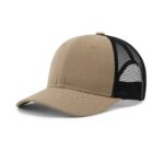 Бейсболка FAM.CAP TRUCKER 6 PANEL BLANK ХАКИ / ЧЕРНАЯ