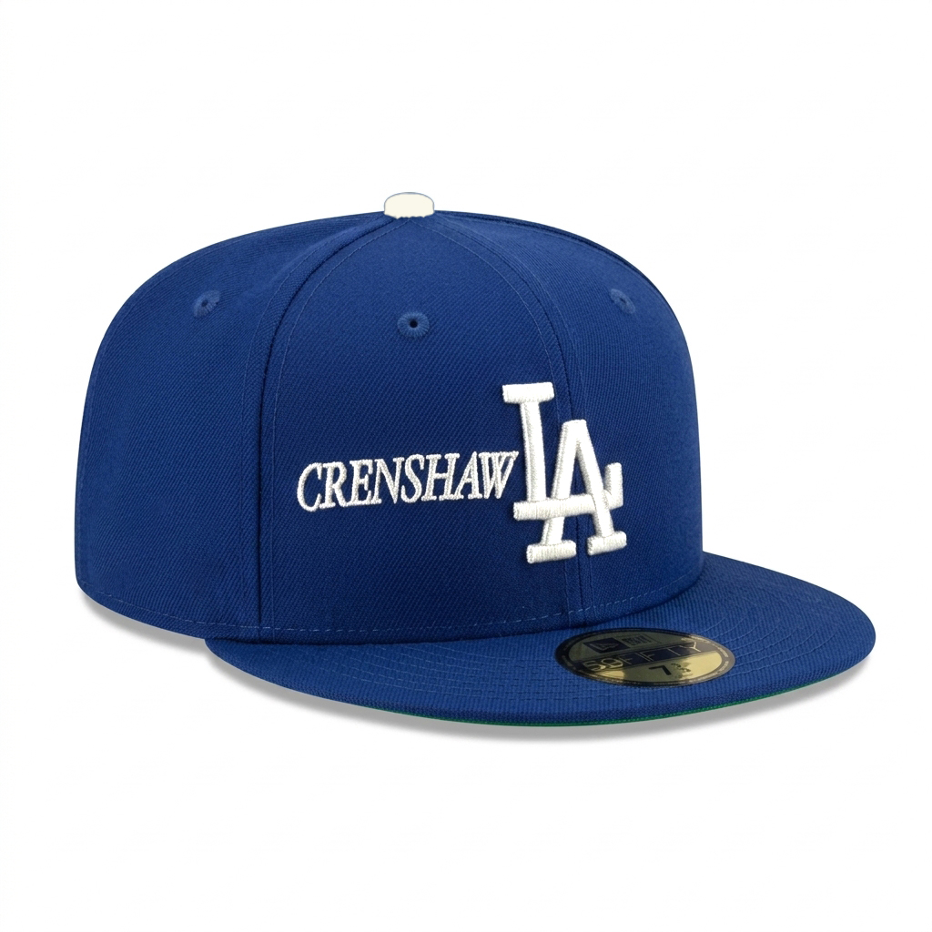 Бейсболка NEW ERA 59FIFTY MLB LOS ANGELES DODGERS CRENSHAW СИНЯЯ / ЗЕЛЕНЫЙ НИЗ