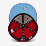 Бейсболка NEW ERA 59FIFTY MLB NEW YORK YANKEES КРАСНАЯ / ГОЛУБОЙ НИЗ