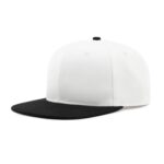 Бейсболка FAM.CAP SNAPBACK 6 PANEL BLANK БЕЛАЯ / ЧЕРНАЯ
