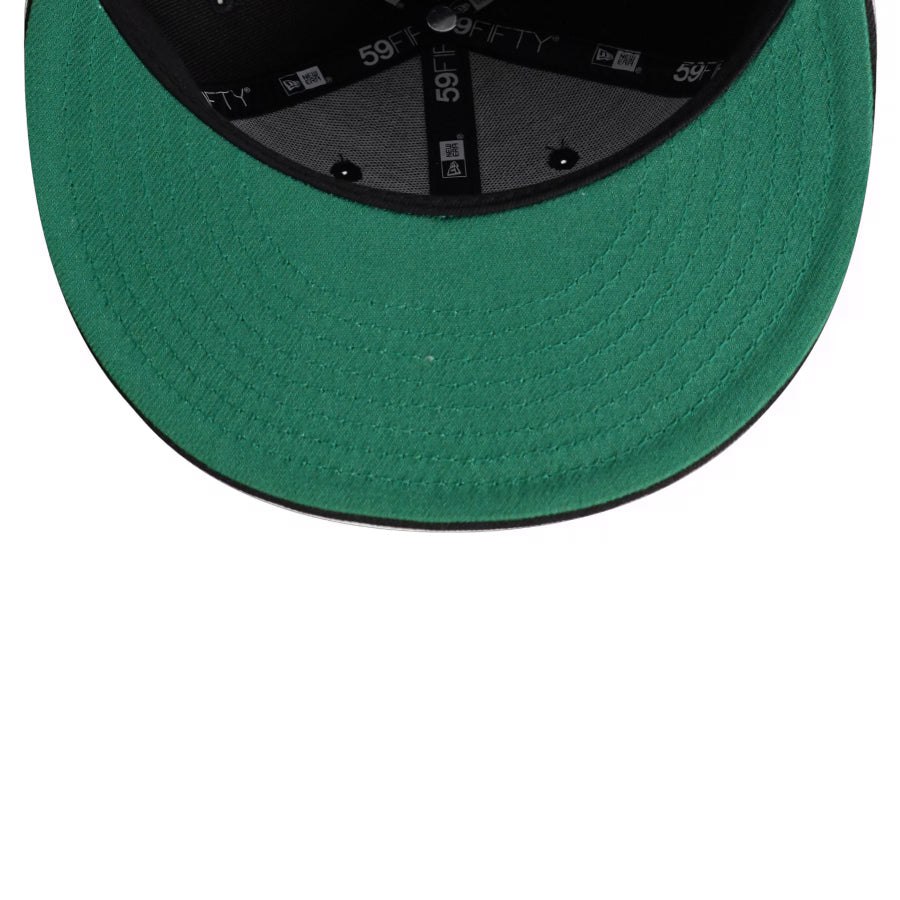 Бейсболка NEW ERA 59FIFTY MLB NEW YORK YANKEES CAMO INFILL ЧЕРНАЯ / ЗЕЛЕНЫЙ НИЗ