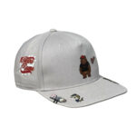 Бейсболка FAM.CAP CUSTOM SNAPBACK 5 PANEL СЕРАЯ / ЗЕЛЕНЫЙ НИЗ