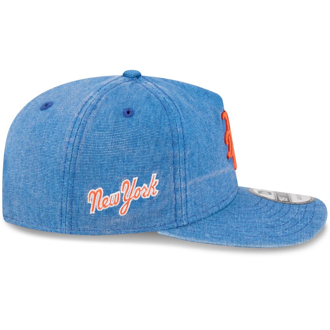 Бейсболка NEW ERA 19TWENTY MLB NEW YORK METS WASHED СИНЯЯ / ЗЕЛЕНЫЙ НИЗ