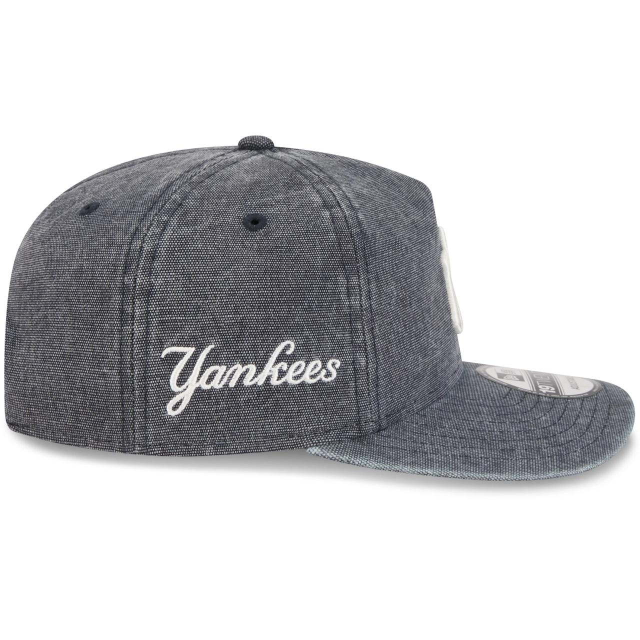 Бейсболка NEW ERA 19TWENTY MLB NEW YORK YANKEES WASHED ТЕМНО-СИНЯЯ / ЗЕЛЕНЫЙ НИЗ