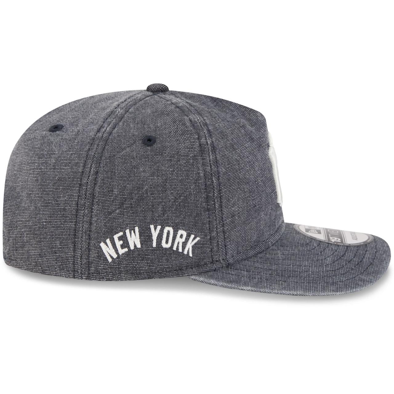 Бейсболка NEW ERA 19TWENTY MLB NEW YORK YANKEES WASHED OLD LOGO ТЕМНО-СИНЯЯ / ЗЕЛЕНЫЙ НИЗ