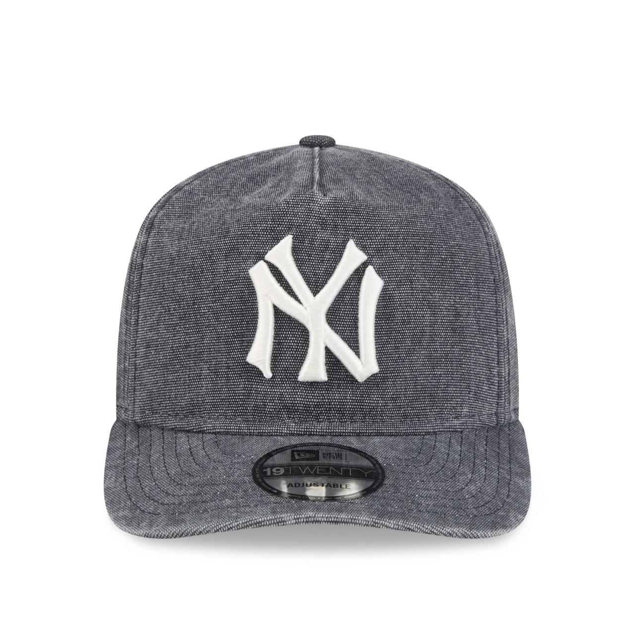 Бейсболка NEW ERA 19TWENTY MLB NEW YORK YANKEES WASHED OLD LOGO ТЕМНО-СИНЯЯ / ЗЕЛЕНЫЙ НИЗ
