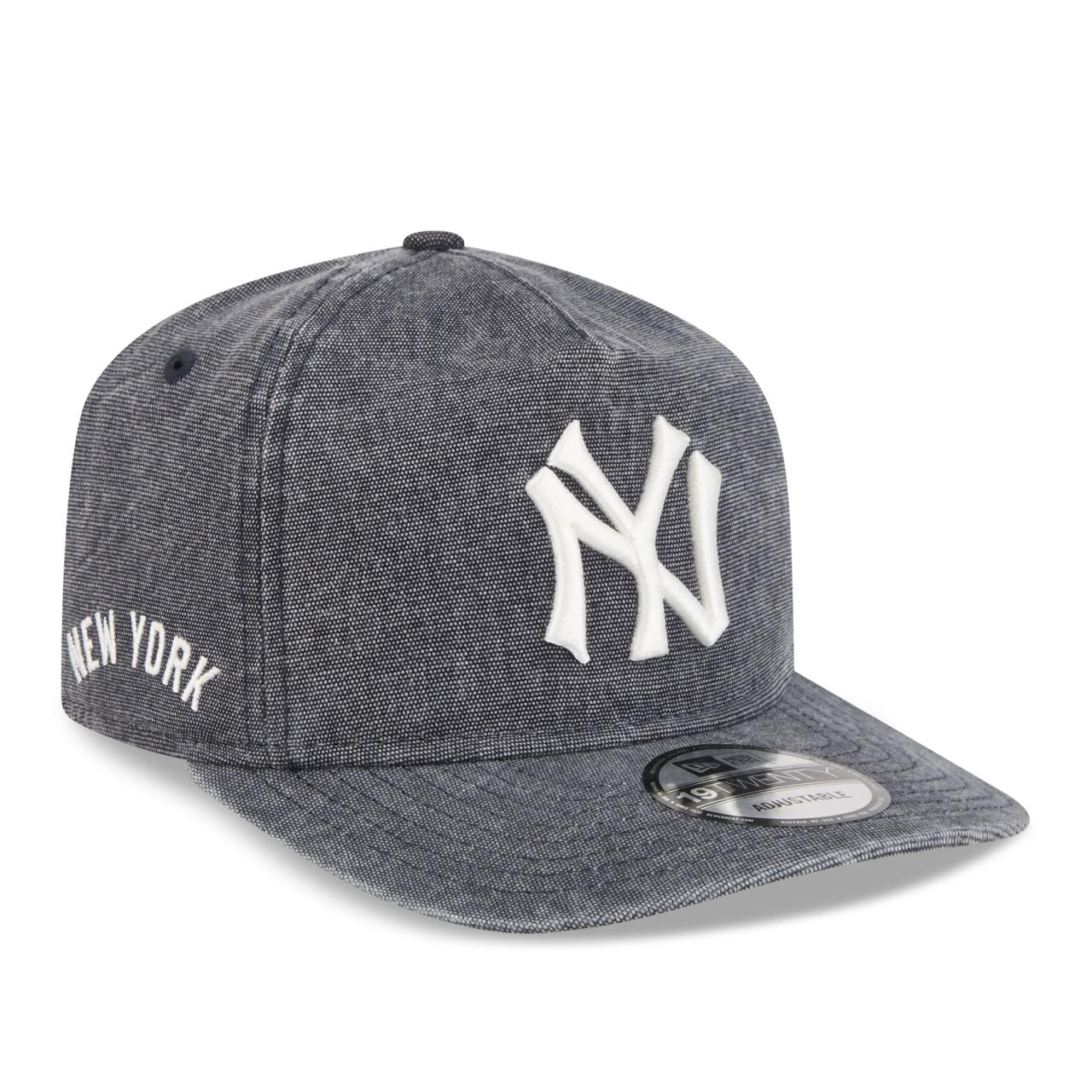 Бейсболка NEW ERA 19TWENTY MLB NEW YORK YANKEES WASHED OLD LOGO ТЕМНО-СИНЯЯ / ЗЕЛЕНЫЙ НИЗ