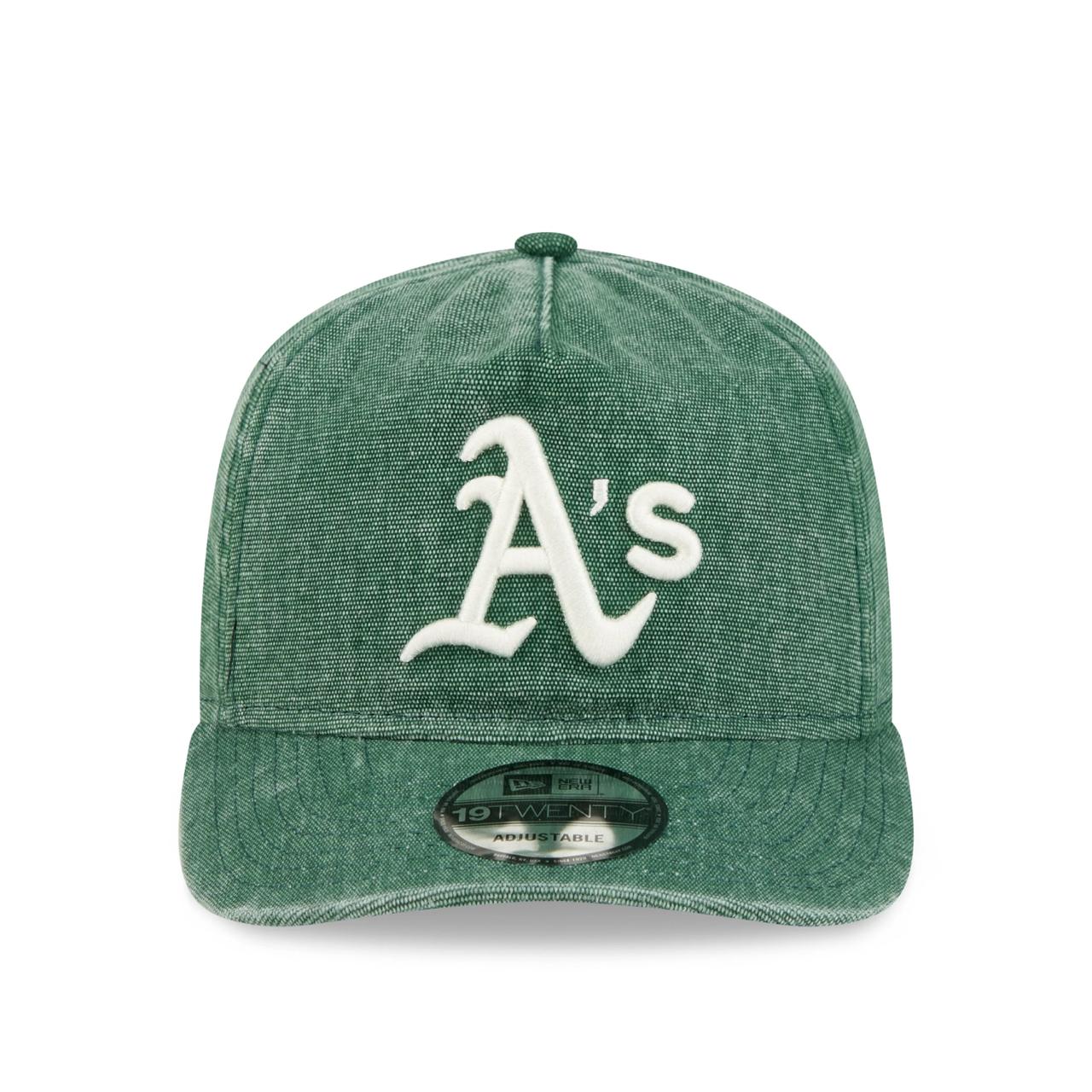 Бейсболка NEW ERA 19TWENTY MLB OAKLAND ATHLETICS WASHED ЗЕЛЕНАЯ / ЗЕЛЕНЫЙ НИЗ