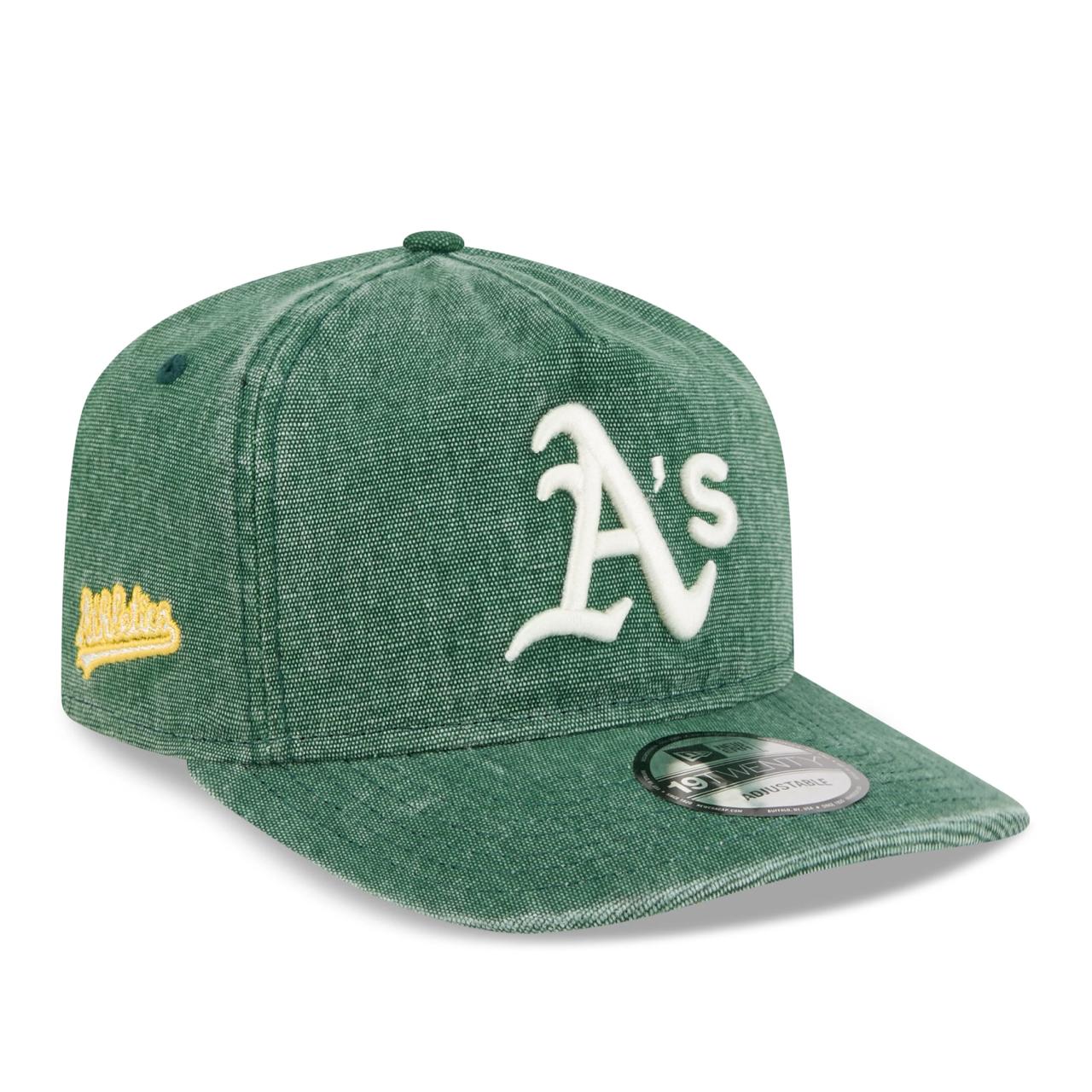 Бейсболка NEW ERA 19TWENTY MLB OAKLAND ATHLETICS WASHED ЗЕЛЕНАЯ / ЗЕЛЕНЫЙ НИЗ