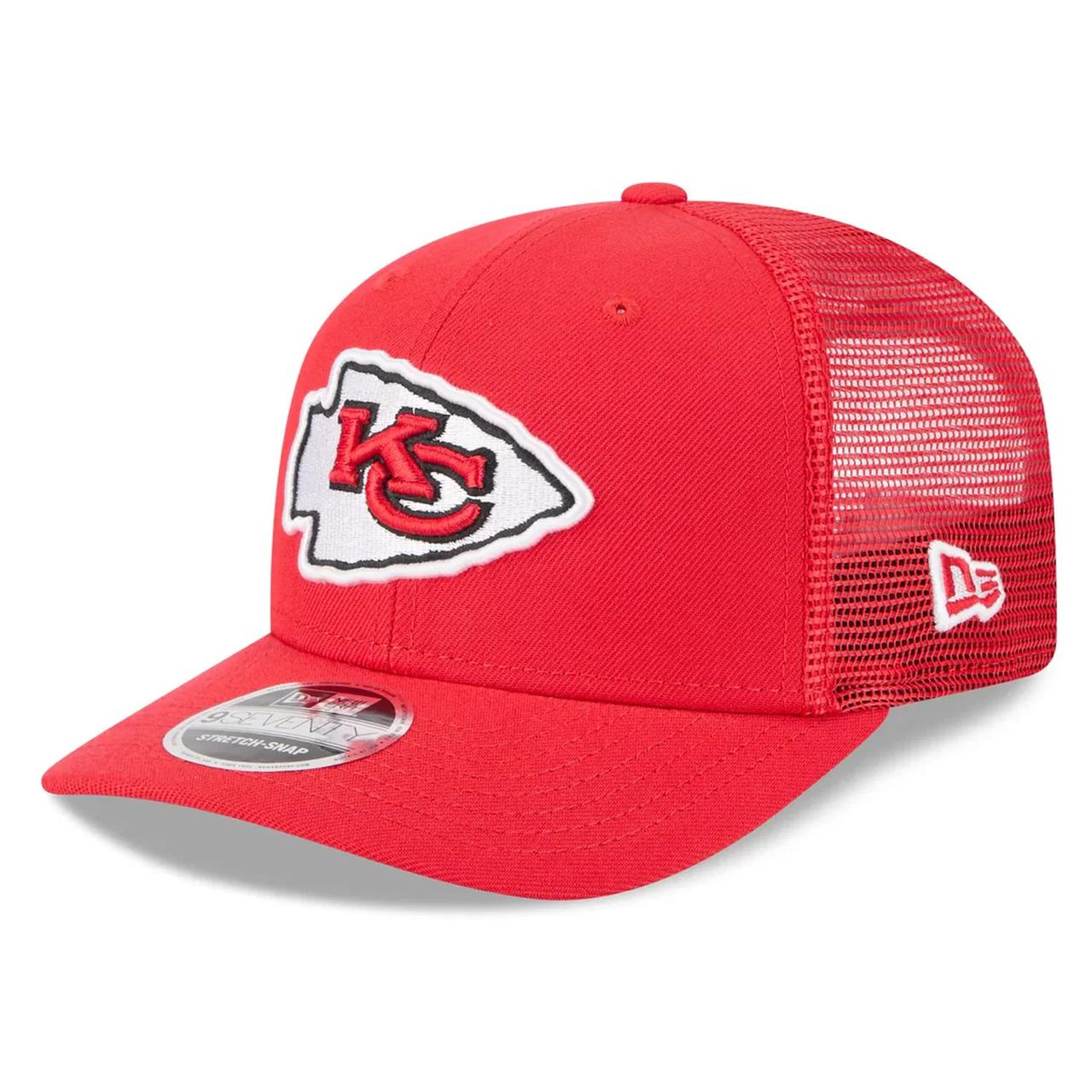 Бейсболка NEW ERA 9SEVENTY STRETCH SNAP TRUCKER NFL KANSAS CITY CHIEFS КРАСНАЯ / СЕРЫЙ НИЗ