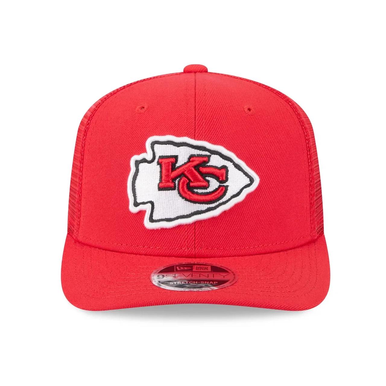 Бейсболка NEW ERA 9SEVENTY STRETCH SNAP TRUCKER NFL KANSAS CITY CHIEFS КРАСНАЯ / СЕРЫЙ НИЗ