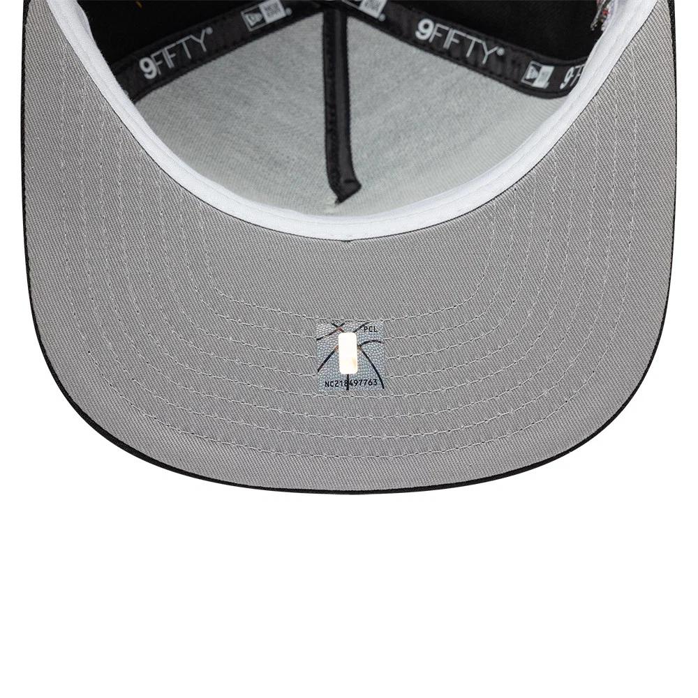Бейсболка NEW ERA 9FIFTY A-FRAME NBA CHICAGO BULLS HARDWOOD COLLECTION ЧЕРНАЯ / СЕРЫЙ НИЗ