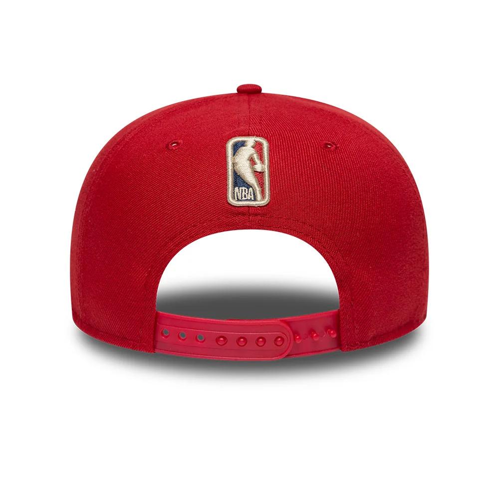 Бейсболка NEW ERA 9FIFTY A-FRAME NBA DENVER NUGGETS HARDWOOD COLLECTION КРАСНАЯ / СЕРЫЙ НИЗ