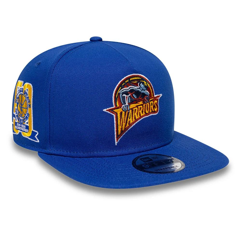 Бейсболка NEW ERA 9FIFTY A-FRAME NBA GOLDEN STATE WARRIORS HARDWOOD COLLECTION СИНЯЯ / СЕРЫЙ НИЗ