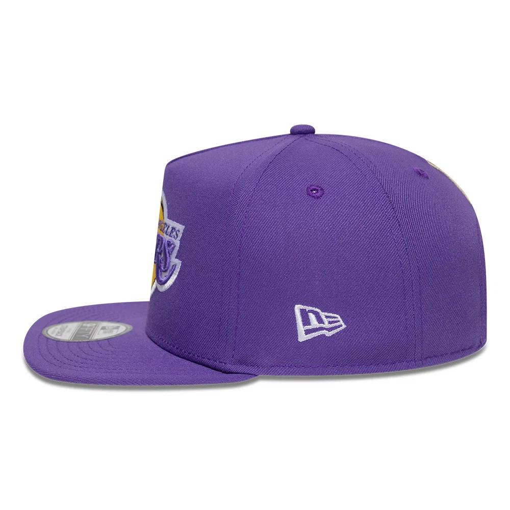 Бейсболка NEW ERA 9FIFTY A-FRAME NBA LOS ANGELES LAKERS HARDWOOD COLLECTION ФИОЛЕТОВАЯ / СЕРЫЙ НИЗ