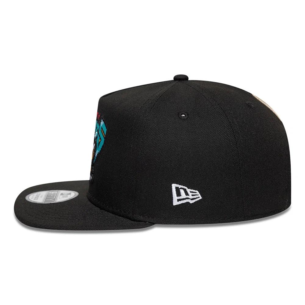 Бейсболка NEW ERA 9FIFTY A-FRAME NBA VANCOUVER GRIZZLIES HARDWOOD COLLECTION ЧЕРНАЯ / СЕРЫЙ НИЗ