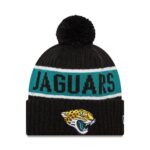 Шапка NEW ERA BEANIE KNIT NFL JACKSONVILLE JAGUARS ЧЕРНАЯ / БИРЮЗОВАЯ