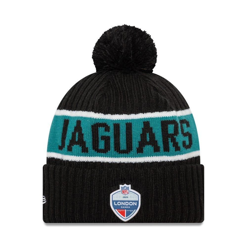Шапка NEW ERA BEANIE KNIT NFL JACKSONVILLE JAGUARS ЧЕРНАЯ / БИРЮЗОВАЯ