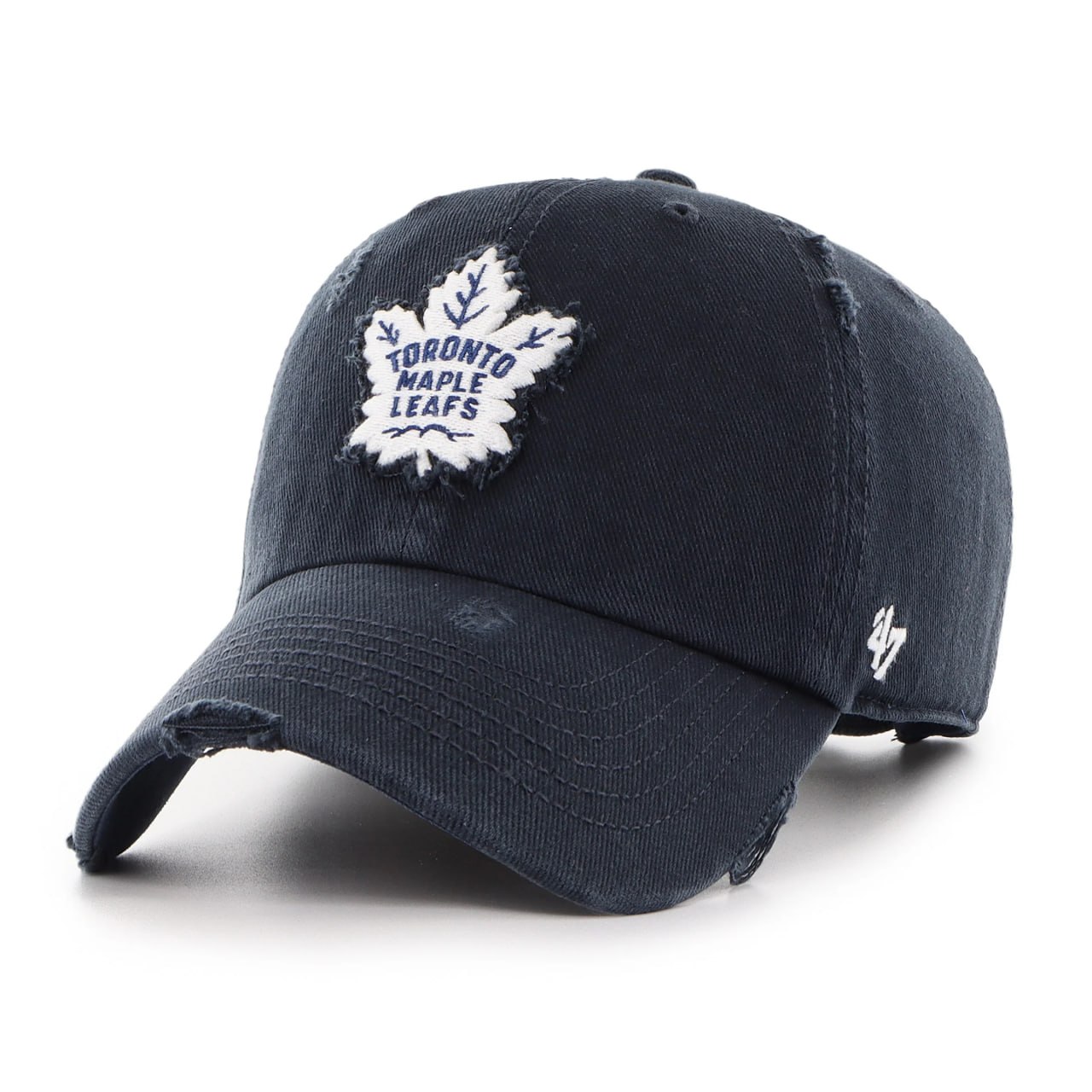 Бейсболка '47 CLEAN UP NHL TORONTO MAPLE LEAFS WEATHERED ЧЕРНАЯ