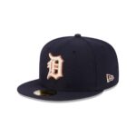 Бейсболка NEW ERA 59FIFTY MLB DETROIT TIGERS ТЕМНО-СИНЯЯ / БЕЖЕВЫЙ НИЗ