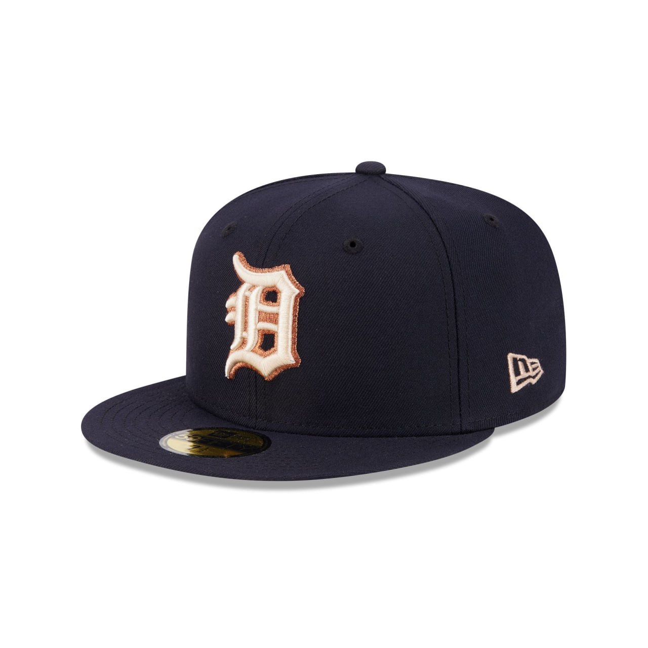 Бейсболка NEW ERA 59FIFTY MLB DETROIT TIGERS ТЕМНО-СИНЯЯ / БЕЖЕВЫЙ НИЗ