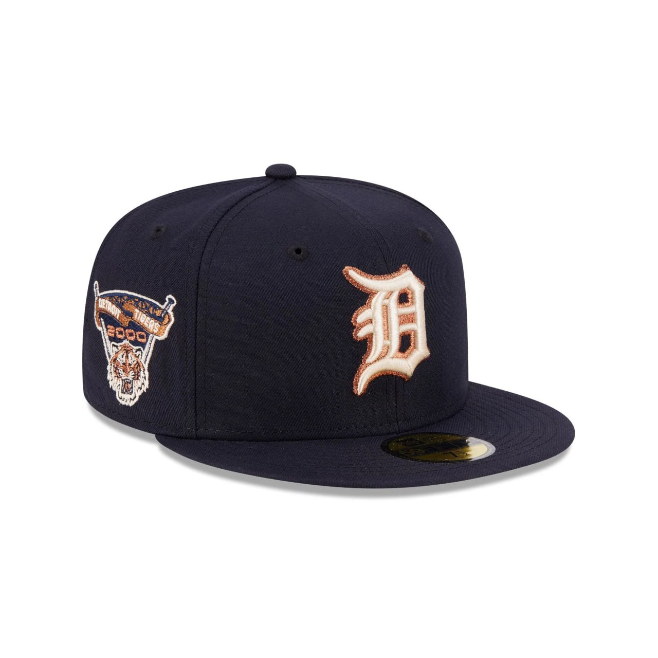Бейсболка NEW ERA 59FIFTY MLB DETROIT TIGERS ТЕМНО-СИНЯЯ / БЕЖЕВЫЙ НИЗ