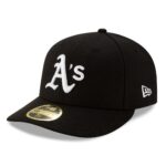 Бейсболка NEW ERA 59FIFTY LOW PROFILE MLB OAKLAND ATHLETICS ЧЕРНАЯ / СЕРЫЙ НИЗ