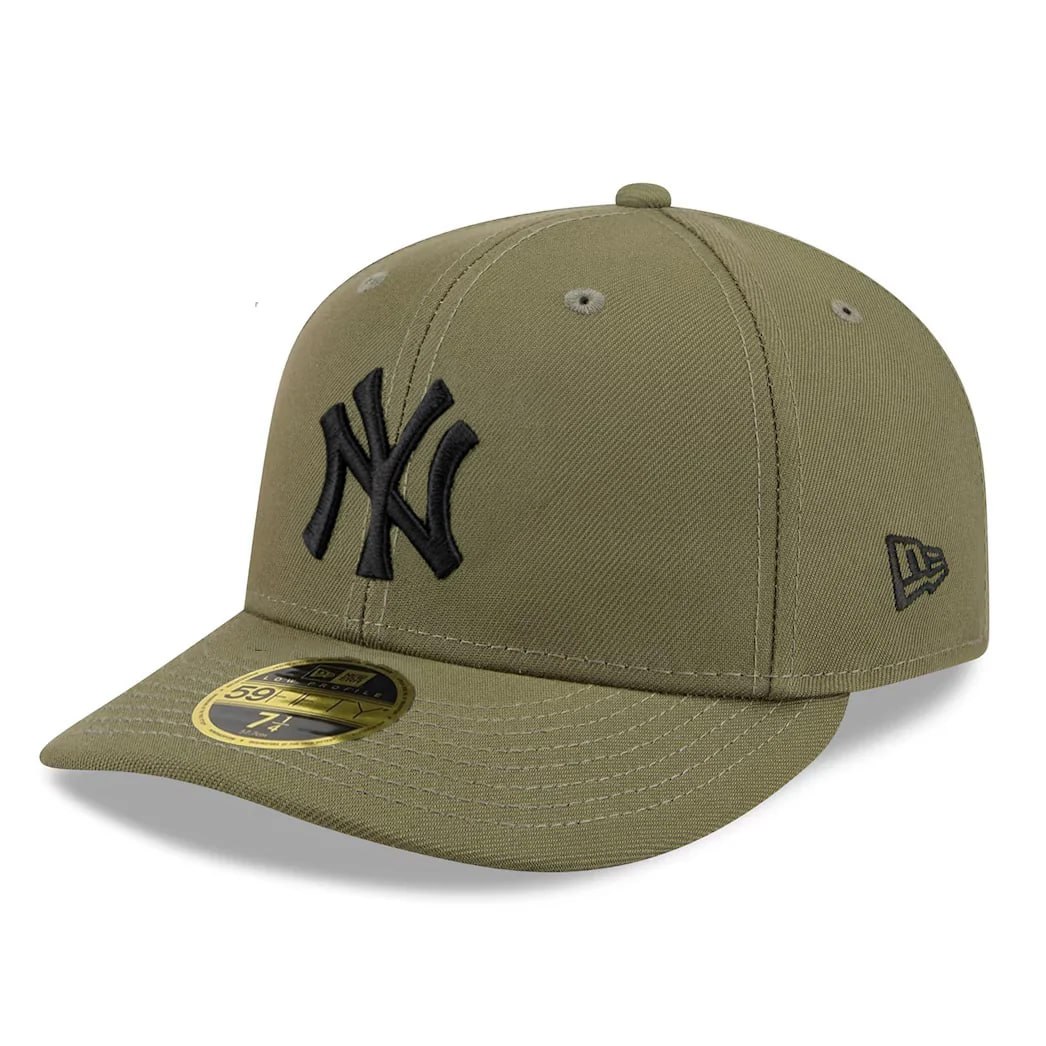 Бейсболка NEW ERA 59FIFTY LOW PROFILE MLB NEW YORK YANKEES ОЛИВКОВАЯ / СЕРЫЙ НИЗ