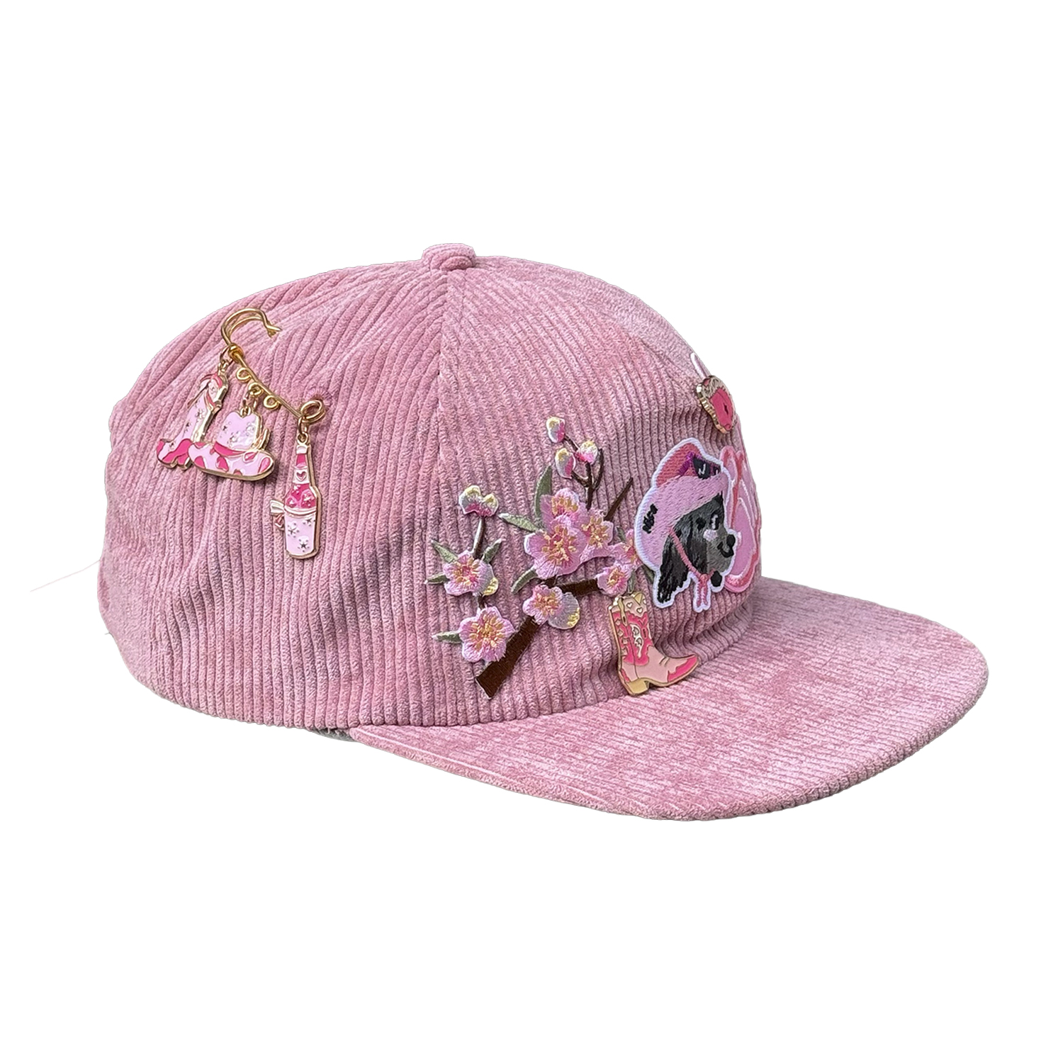 Бейсбока FAM.CAP CUSTOM 1 RELAXED FIT CORD РОЗОВАЯ
