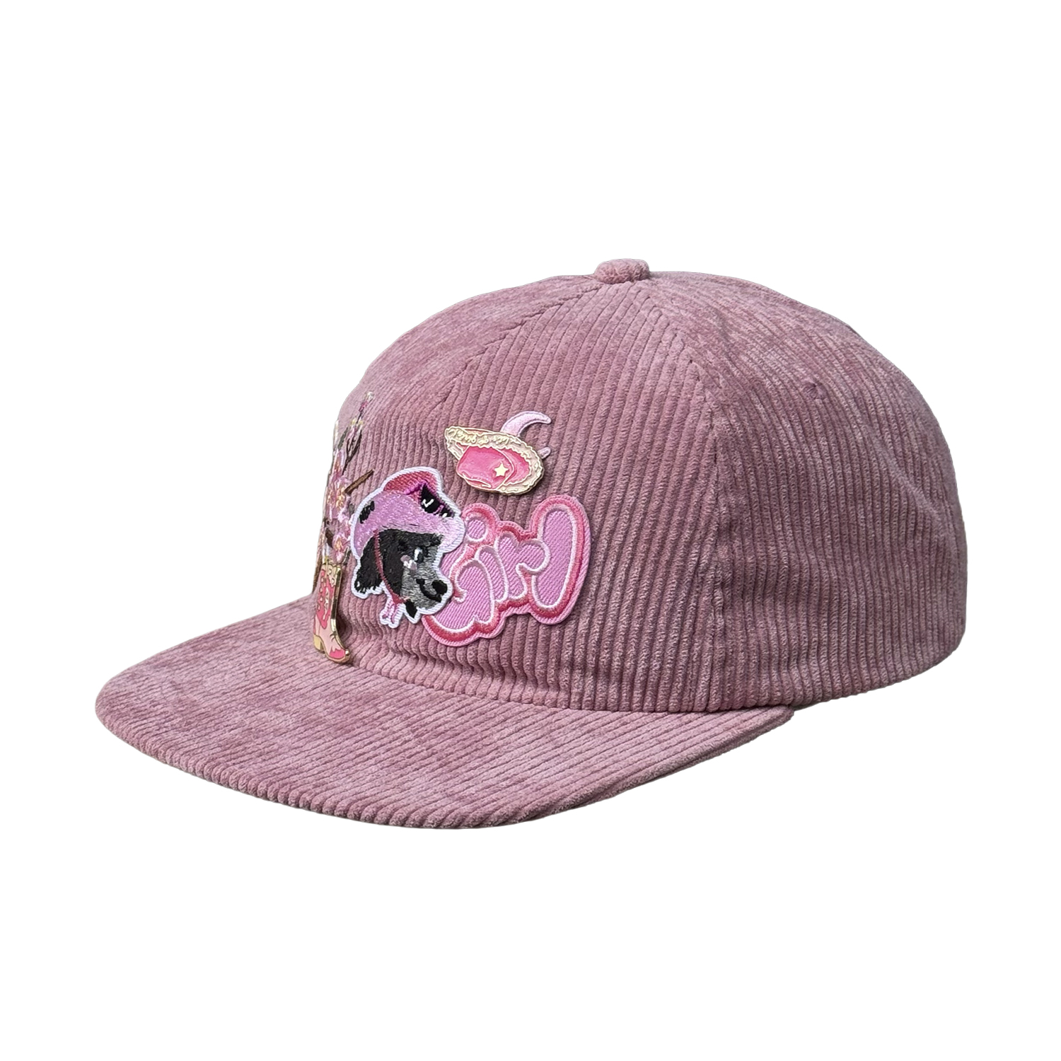 Бейсбока FAM.CAP CUSTOM 1 RELAXED FIT CORD РОЗОВАЯ