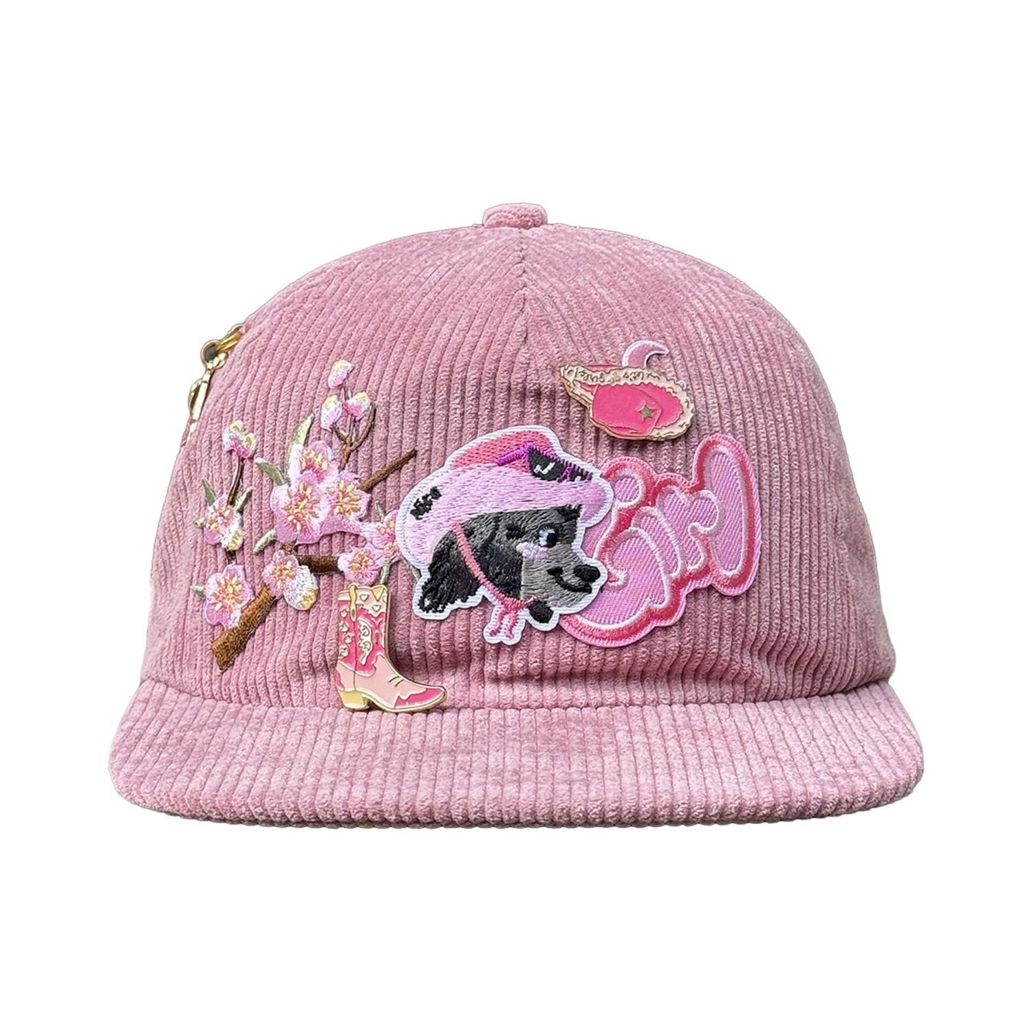 Бейсбока FAM.CAP CUSTOM 1 RELAXED FIT CORD РОЗОВАЯ