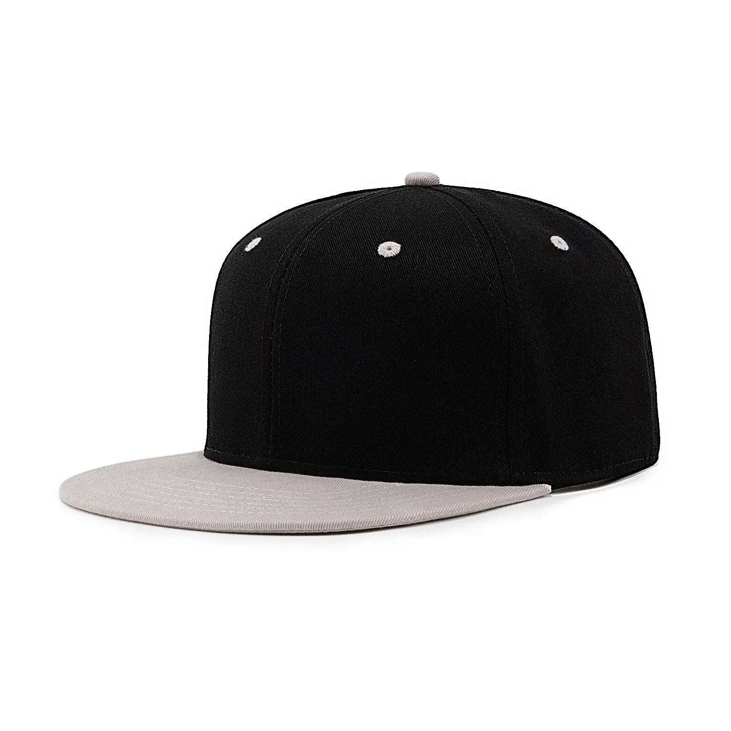 Бейсболка FAM.CAP SNAPBACK 6 PANEL BLANK ЧЕРНАЯ / СЕРАЯ