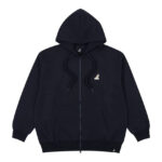 Толстовка KANGOL LOGO PATCH ZIP-UP ТЕМНО-СИНЯЯ