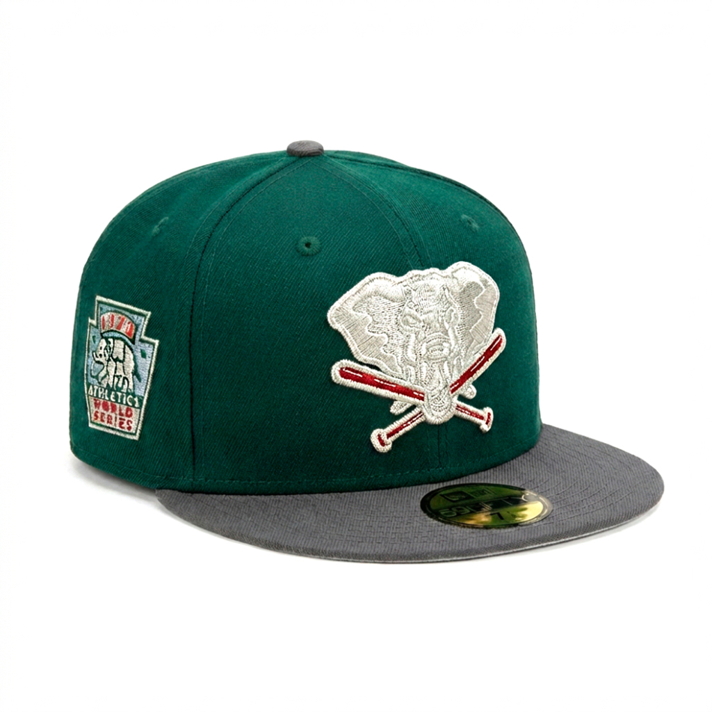 Бейсболка NEW ERA 59FIFTY MLB OAKLAND ATHLETICS ЗЕЛЕНАЯ/СЕРАЯ