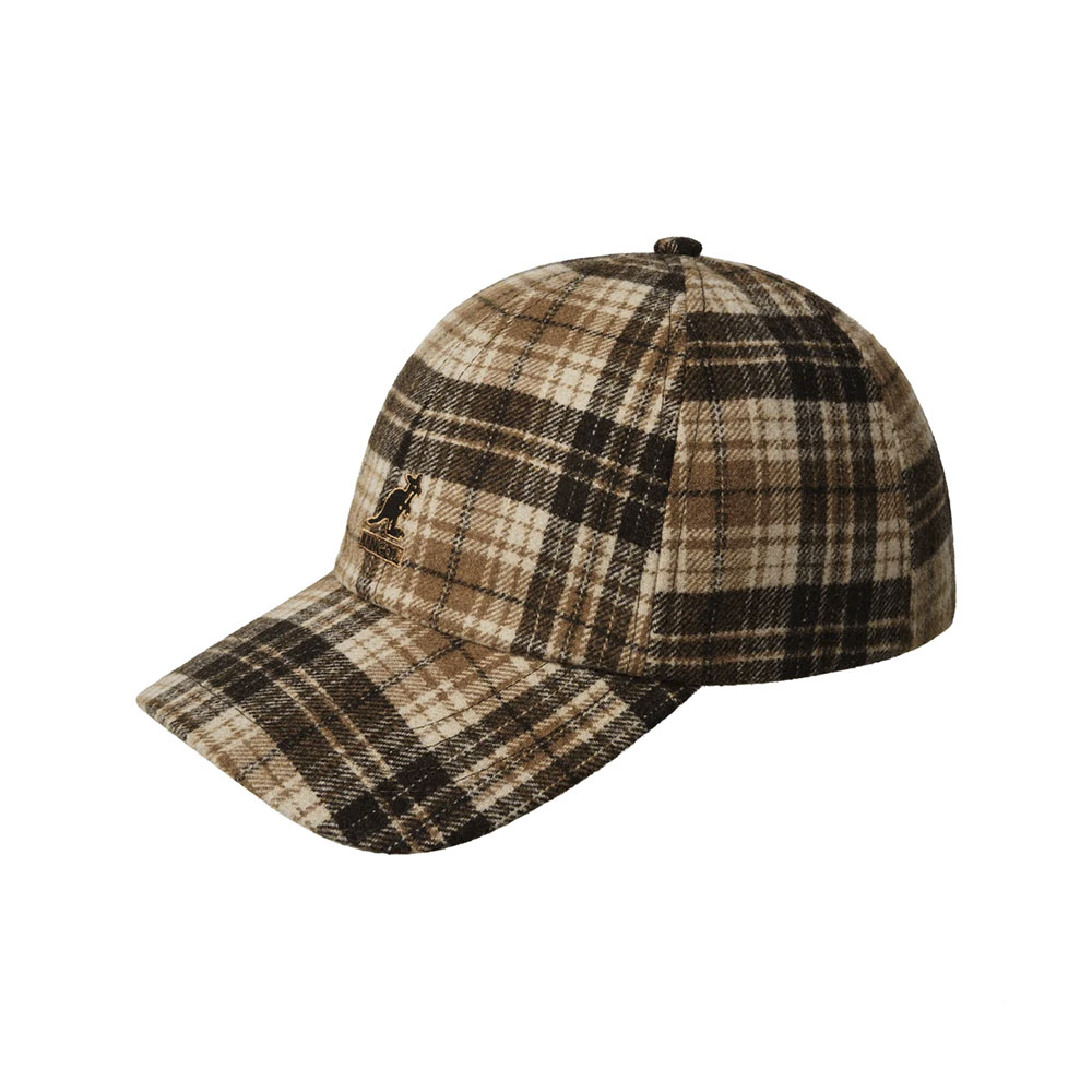 Бейсболка KANGOL PLAID EARFLAPS BASEBALL БЕЖЕВАЯ МУЛЬТИ
