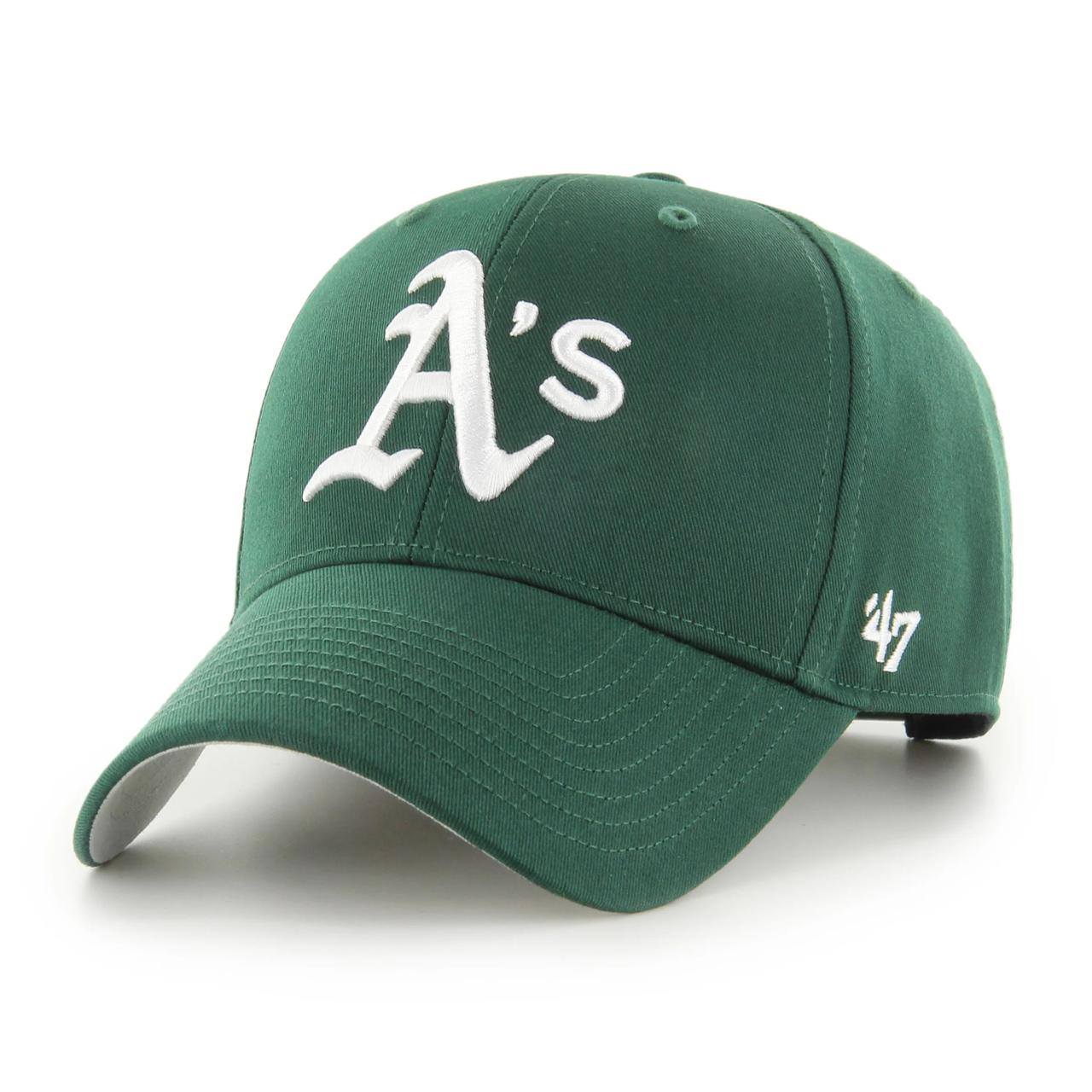 Бейсболка '47 MVP MLB OAKLAND ATHLETICS RAISED BASIC зеленая, серый низ