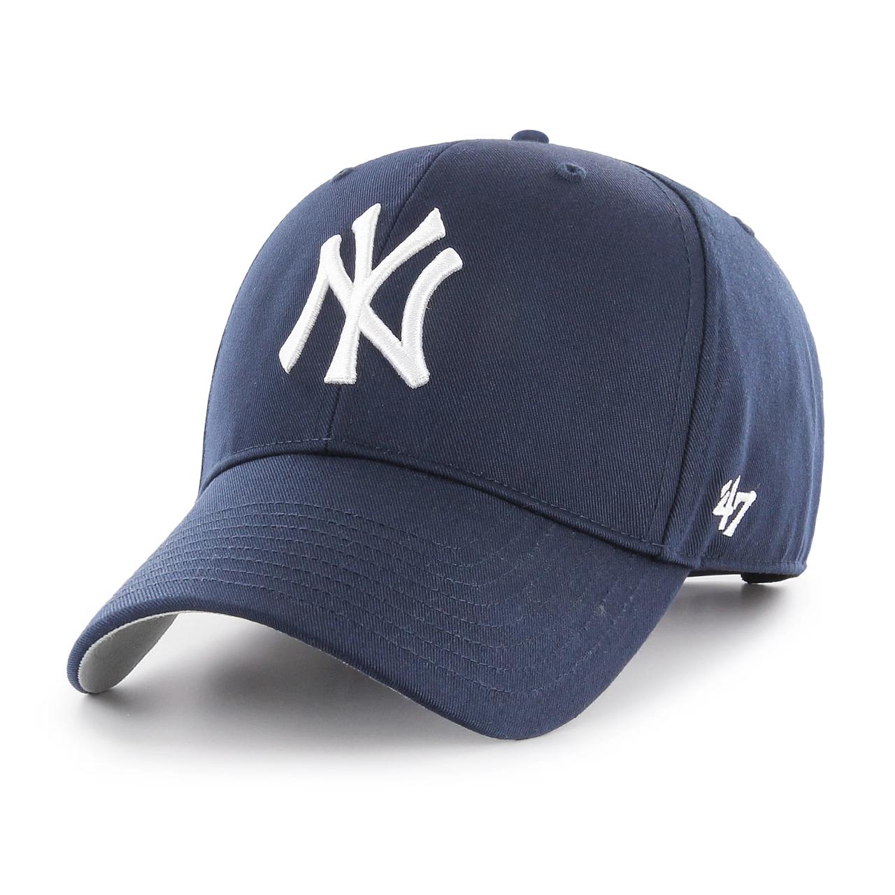 Бейсболка '47 MVP MLB NEW YORK YANKEES RAISED BASIC темно-синяя, серый низ