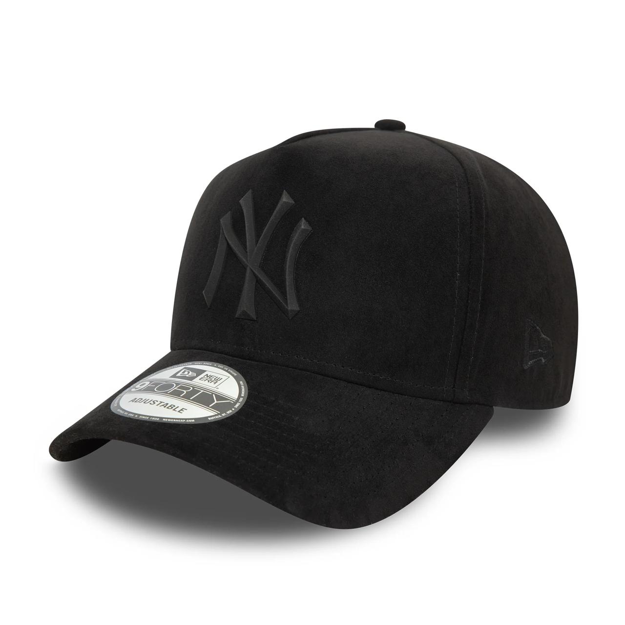 Бейсболка NEW ERA 9FORTY A-FRAME MLB NEW YORK YANKEES FAUX SUEDE черная