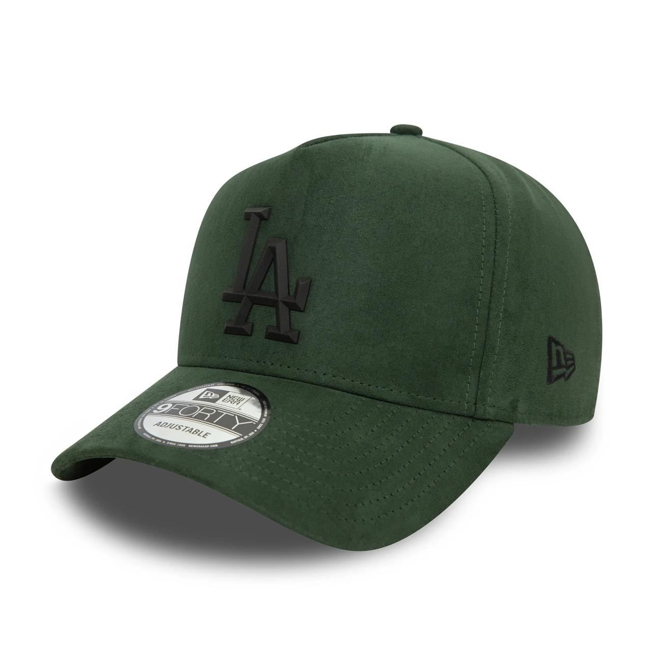 Бейсболка NEW ERA 9FORTY A-FRAME MLB LOS ANGELES DODGERS FAUX SUEDE зеленая